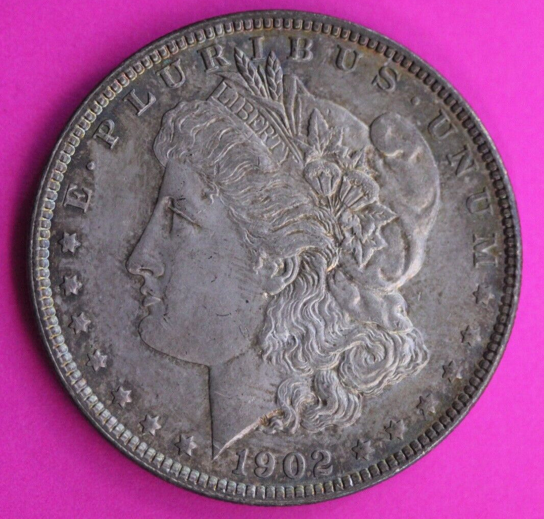 Toned High Grade 1902 P Morgan Liberty Silver Dollar Philadelphia Mint Coin 297