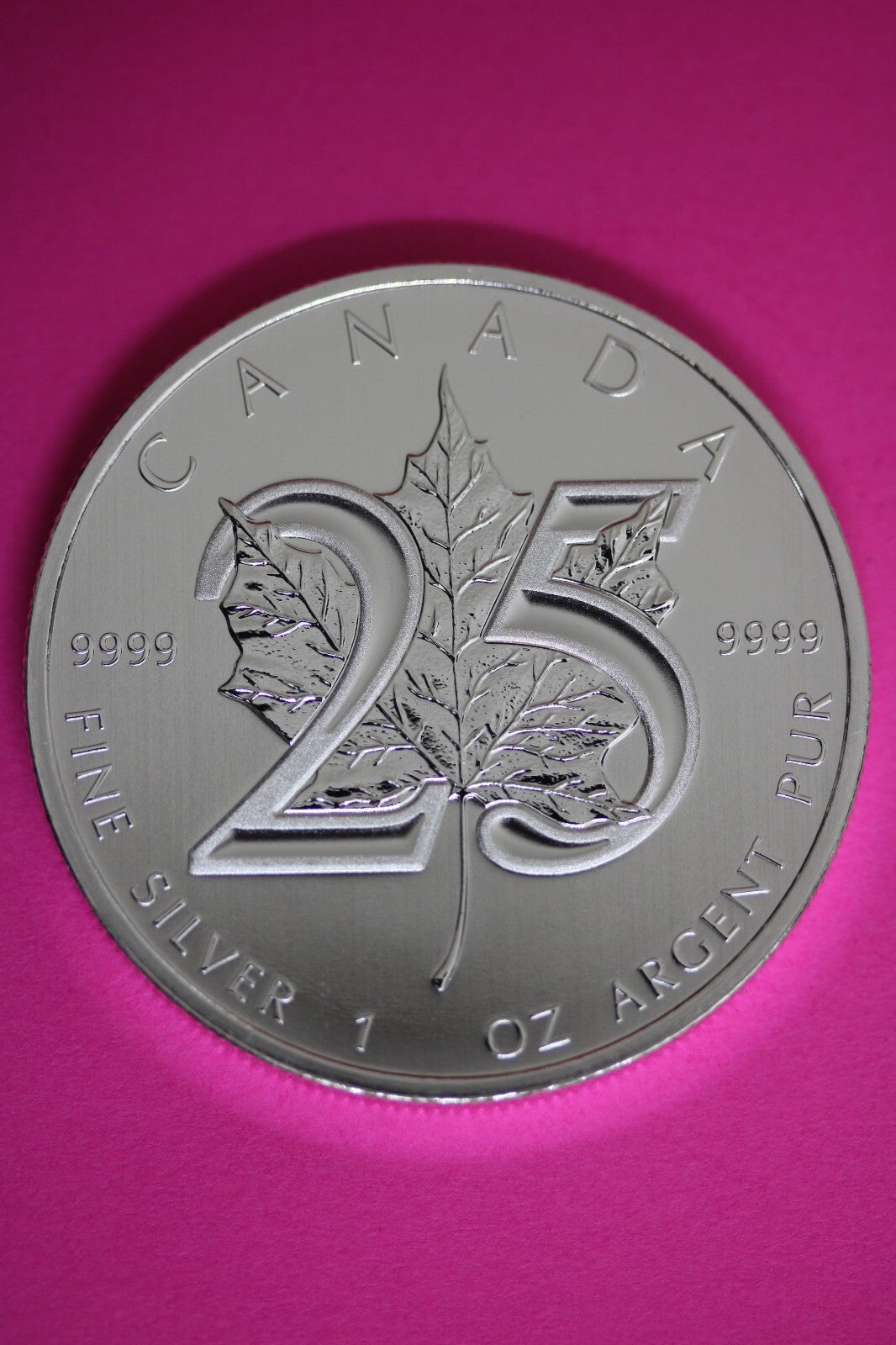 Gem BU 2013 Canada $5 Dollars 1 Ounce Silver Maple Leaf Same Coin In Pics CAF08