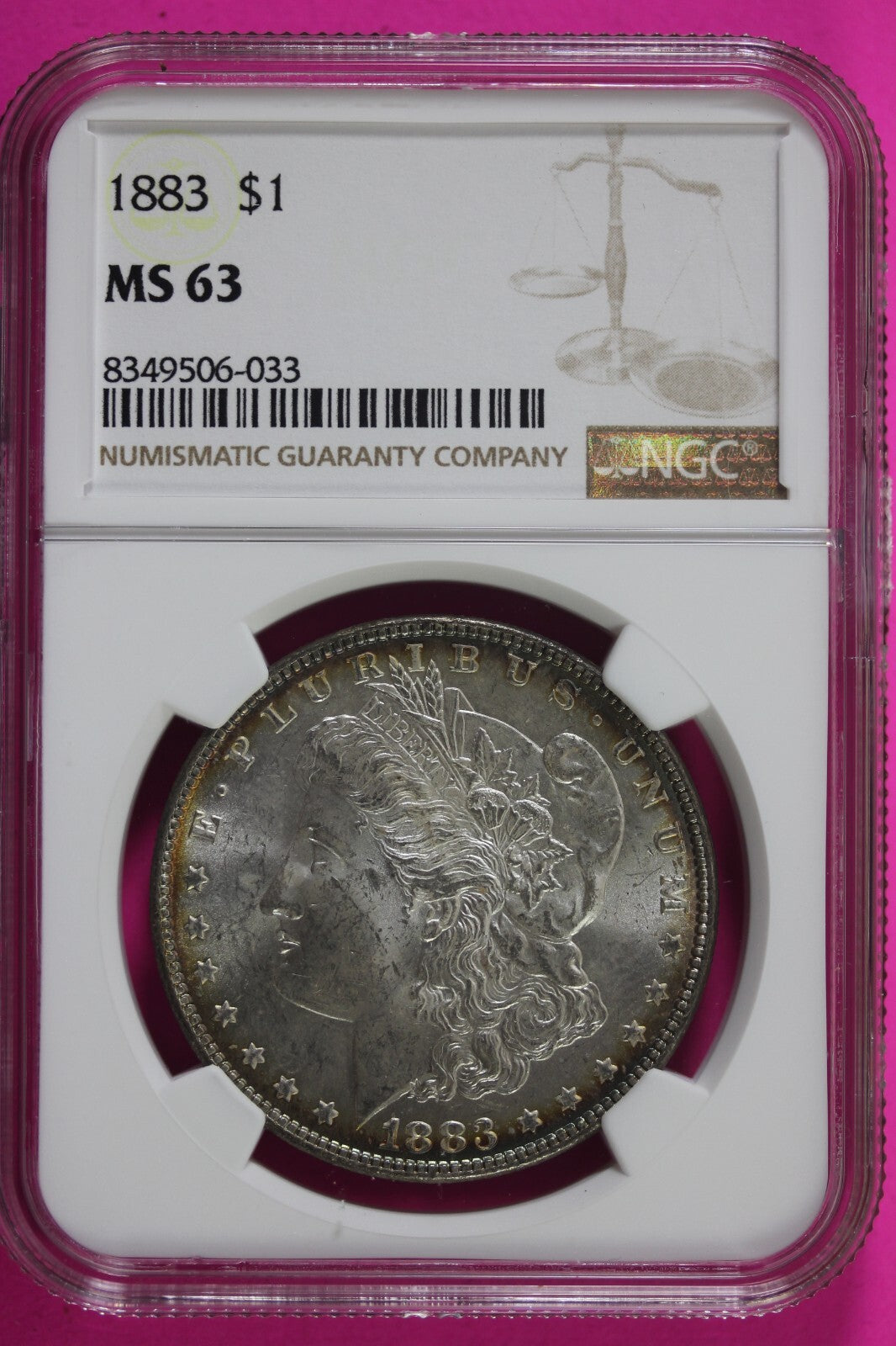 1883 P MS 63 Liberty Morgan Silver Dollar NGC Certified Graded Authentic 683