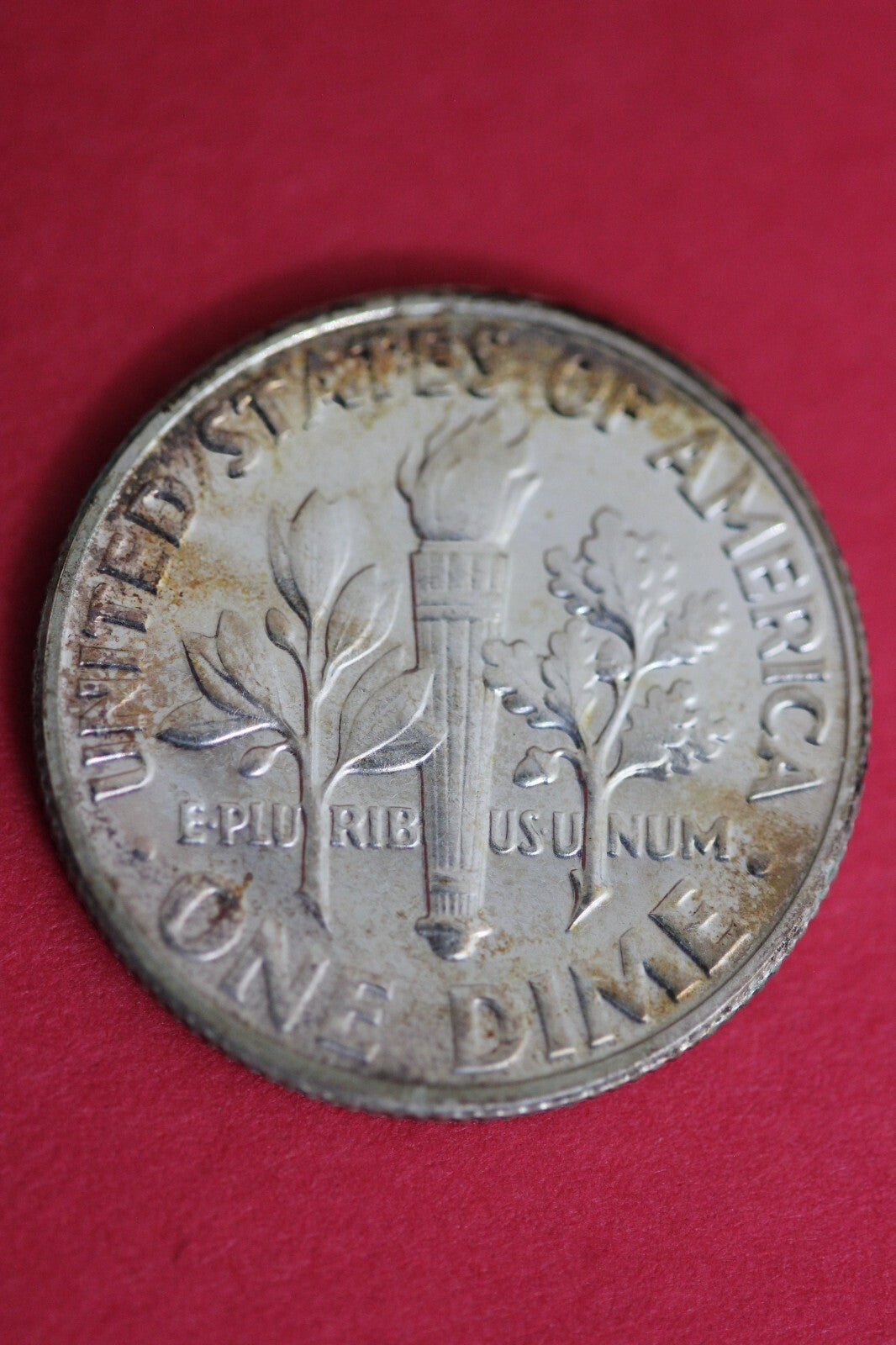 Toned 1955 Silver Proof Roosevelt Dime Exact Coin Shown  41