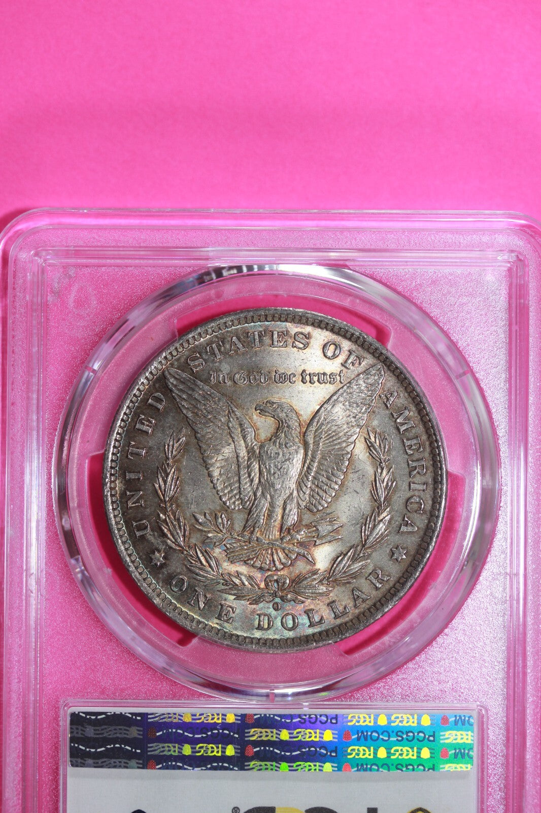 Nicely Toned 1884 O MS 64 Liberty Morgan Silver Dollar PCGS Certified Slab 757