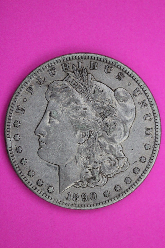 Carson City Mint 1890 CC Morgan Liberty Silver Dollar Rare Semi Key Coin 06