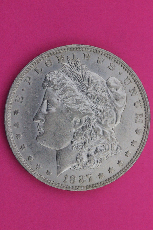High Grade 1887 O Morgan Lady Liberty Rare Date Silver Dollar Authentic 0335N