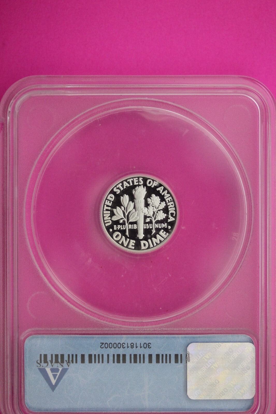 2010 S PR 70 Roosevelt Silver Dime Deep Cameo ANACS Certified Graded Slab 400