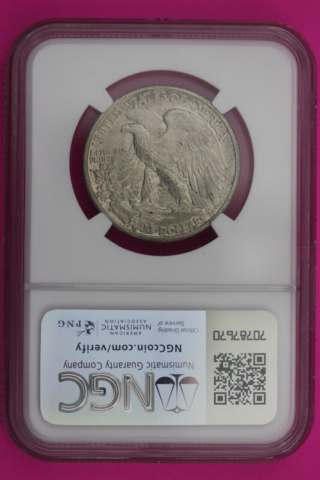 1939 D MS 64 Walking Liberty Half Dollar NGC Graded Certified Authentic 511