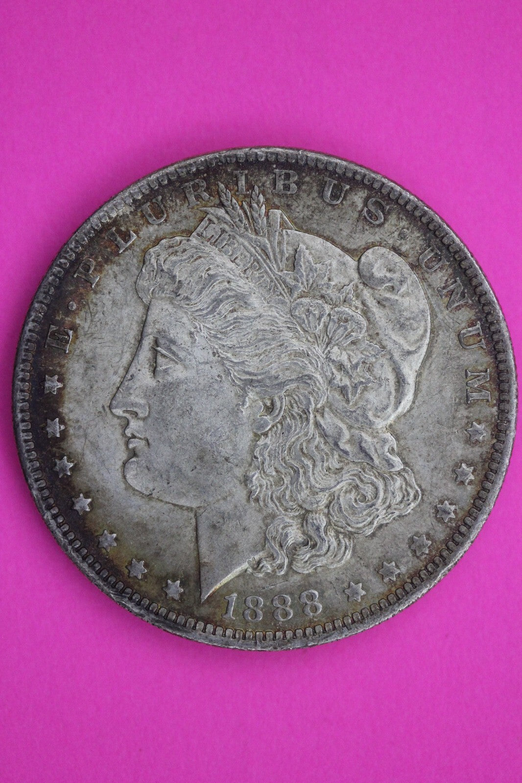 Nicely Toned 1888 O Liberty Morgan Silver Dollar Coin Guaranteed Authentic 126N