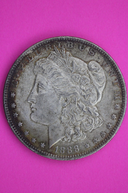 Nicely Toned 1888 O Liberty Morgan Silver Dollar Coin Guaranteed Authentic 126N