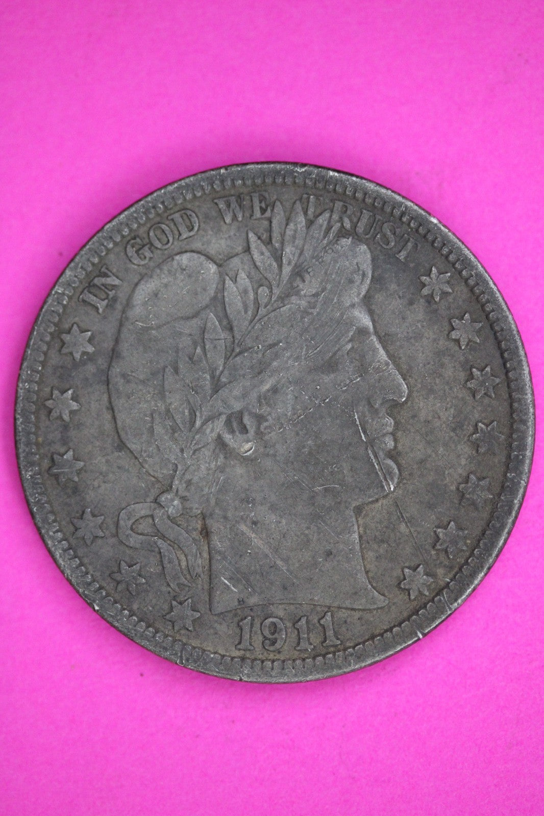 1911 P Barber Liberty Half Dollar Silver Guaranteed Authentic Genuine Coin 2943