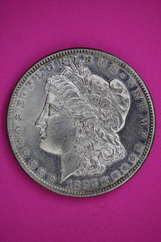 1885 S Morgan Lady Liberty Silver Dollar Guaranteed Authentic & Genuine 2725