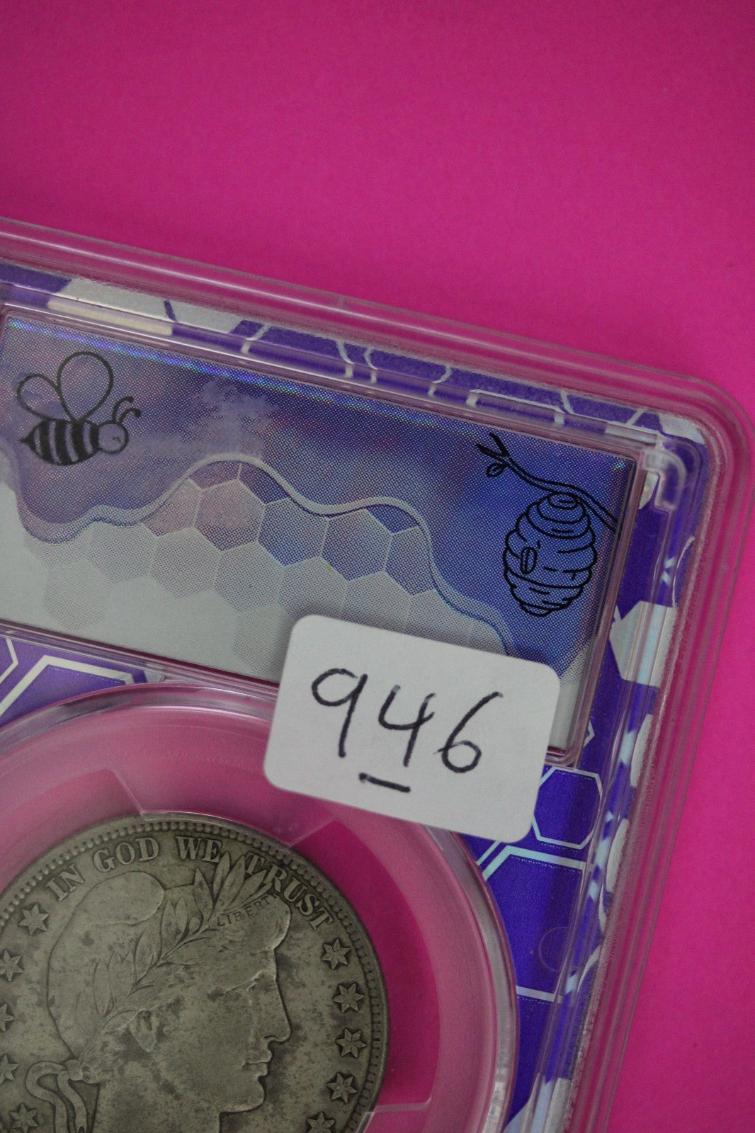 1912 D VF 30 Barber Liberty Half Dollar Silver Coin PCGS Trader Bea Label 946