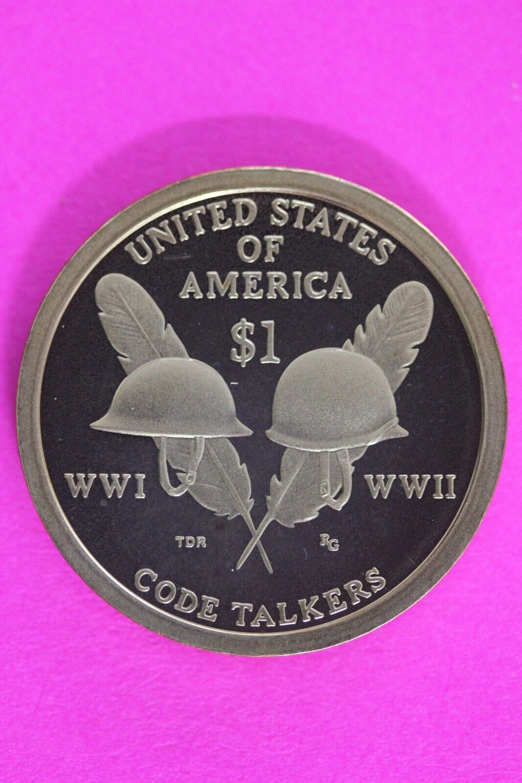 Proof 2016 S Code Talkers Sacagawea Dollar Deep Cameo Same Coin In Pics TOM 05