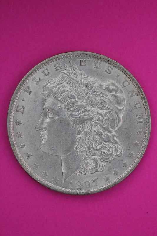 High Grade 1897 O Morgan Liberty Silver Dollar Scarce Key Date New Orleans 327