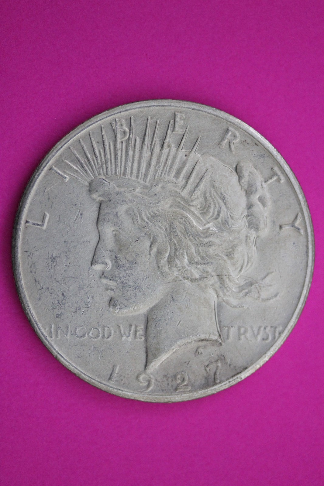 1927 P Peace Silver Dollar LIberty Coin Guaranteed Authentic U.S.A. Seller 1953