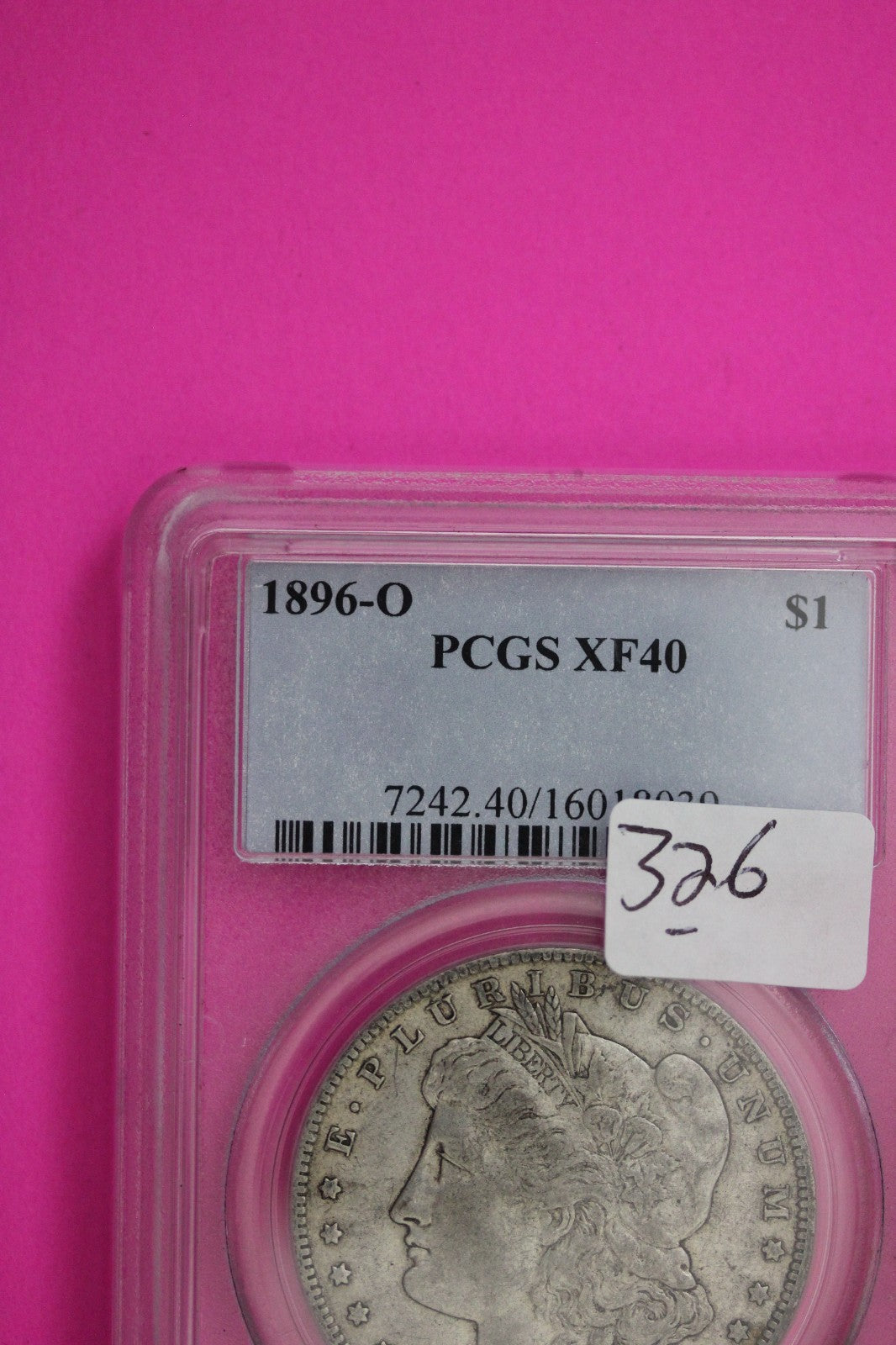 1896 O XF 40 Liberty Morgan Silver Dollar PCGS Graded Authentic Certified 326