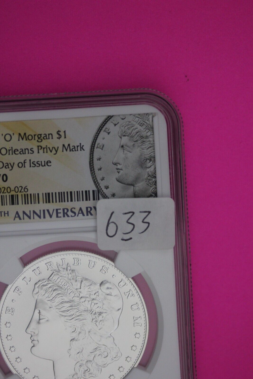 Rare 2021 O MS 70 New Orleans Privy Mark Morgan Silver Dollar NGC 1rst Day 633
