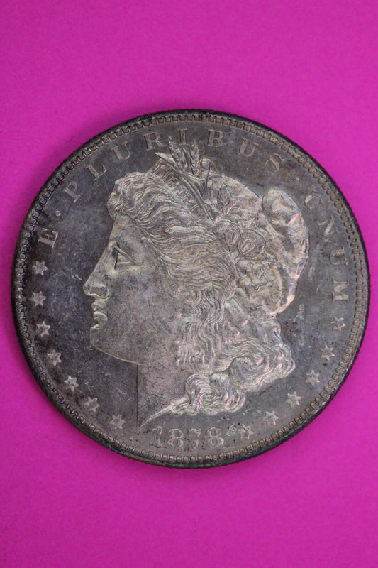 Cameo-ish 1878 S Morgan Lady Liberty Silver Dollar Key Coin San Francisco 378