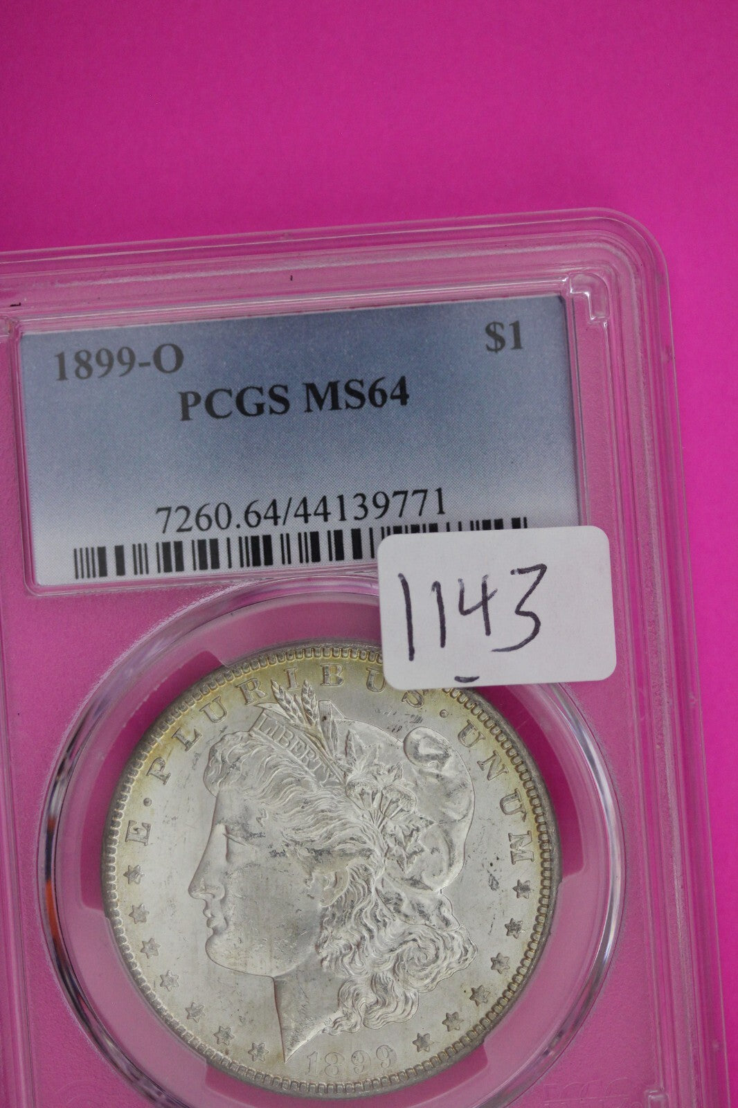 1899 O MS 64 Liberty Morgan Silver Dollar PCGS Certified Graded Authentic 1143