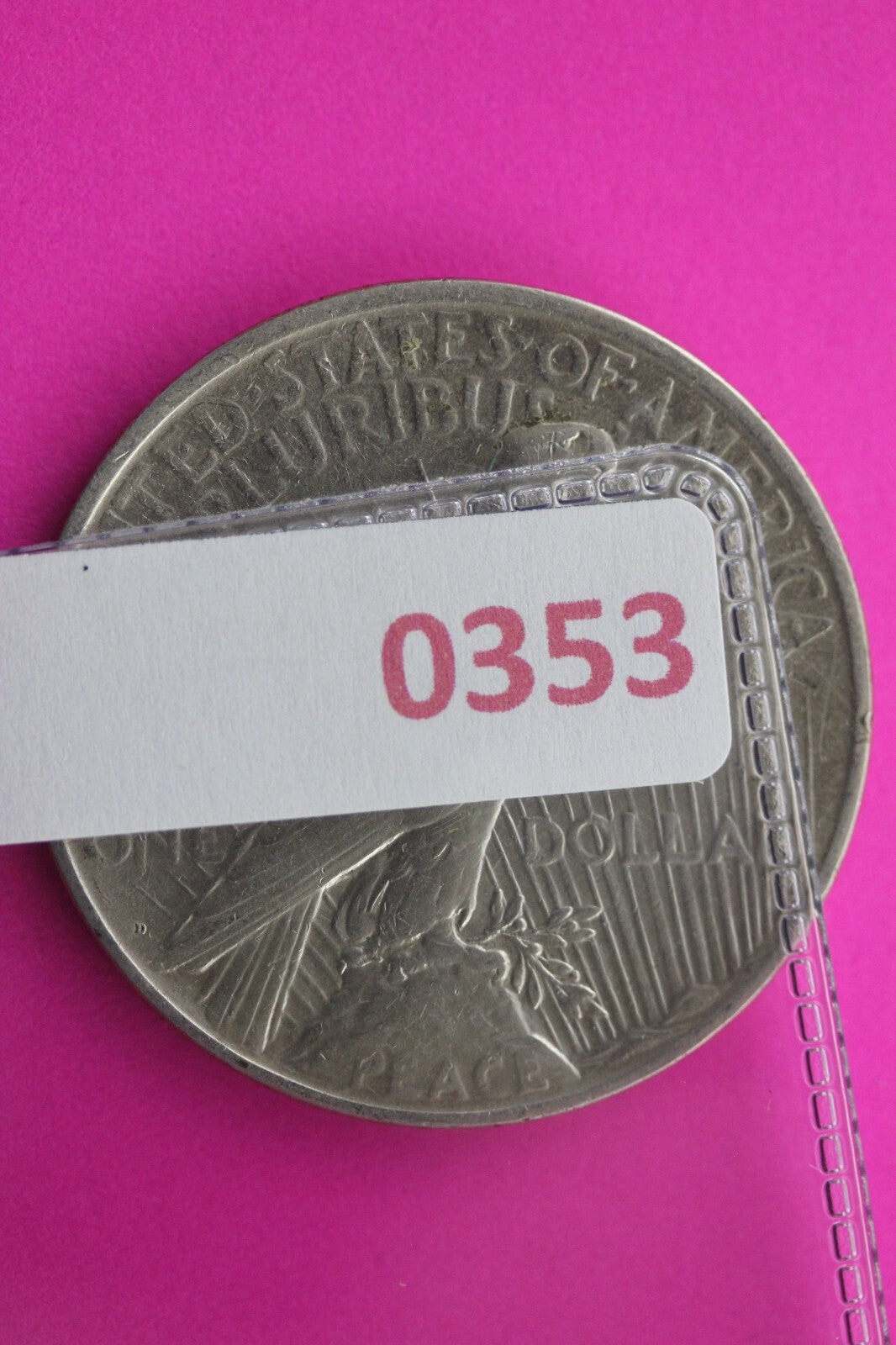 High Grade 1927 D Peace Silver Dollar LIberty Coin Guaranteed Authentic 0353N