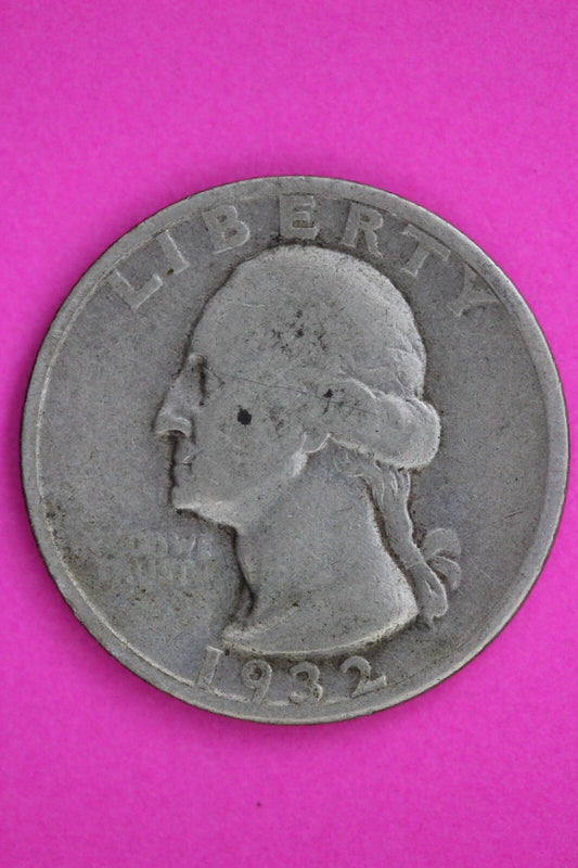 1932 S George Washington Silver Quarter Semi Key Date Coin Guaranteed Real 0632N