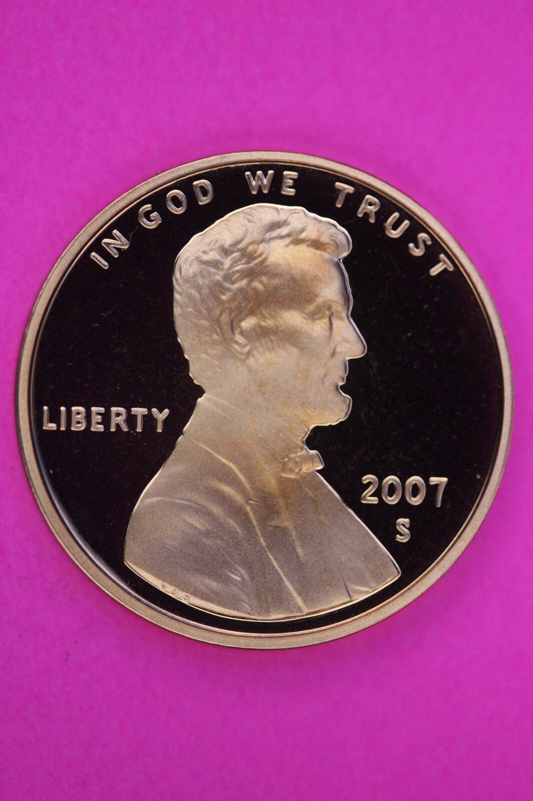 Gem Proof 2007 S Ultra Deep Cameo Lincoln Memorial Cent Same Coin In Pics TOM09