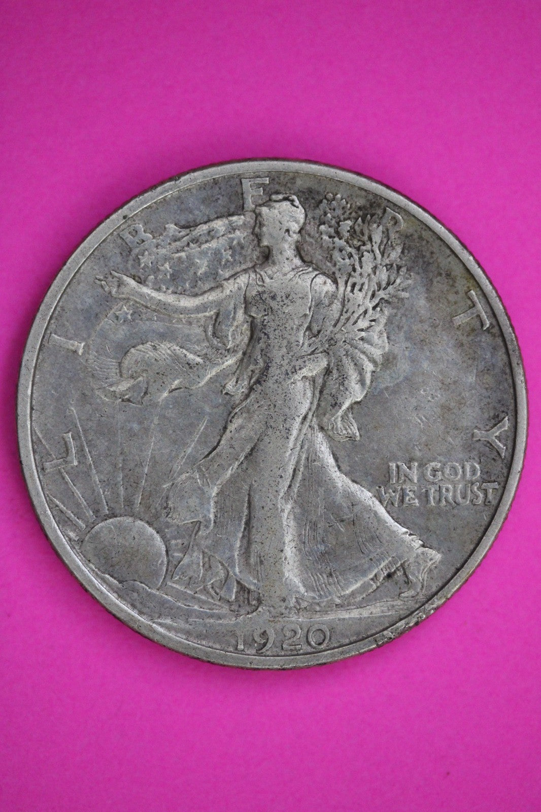 1920 S Walking Liberty Half Dollar Guaranteed Authentic & Genuine Coin 2976