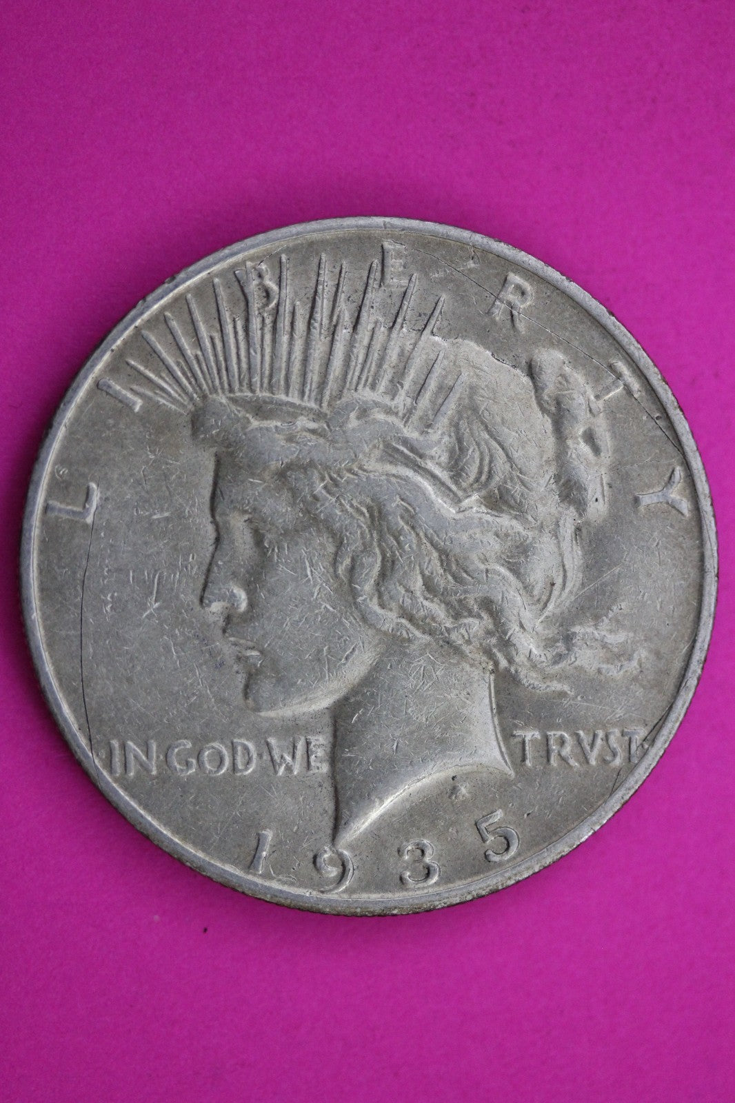 1935 S Peace Liberty Silver Dollar Guaranteed Authentic & Genuine Coin 1631