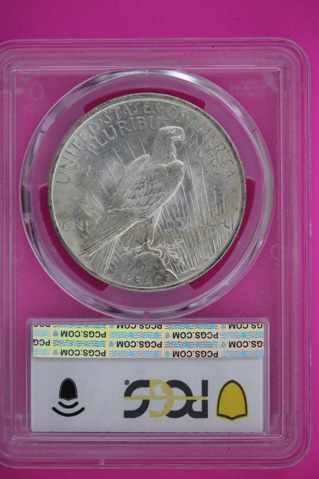 1923 P MS 63 Liberty Peace Silver Dollar PCGS Certified Graded Authentic 595