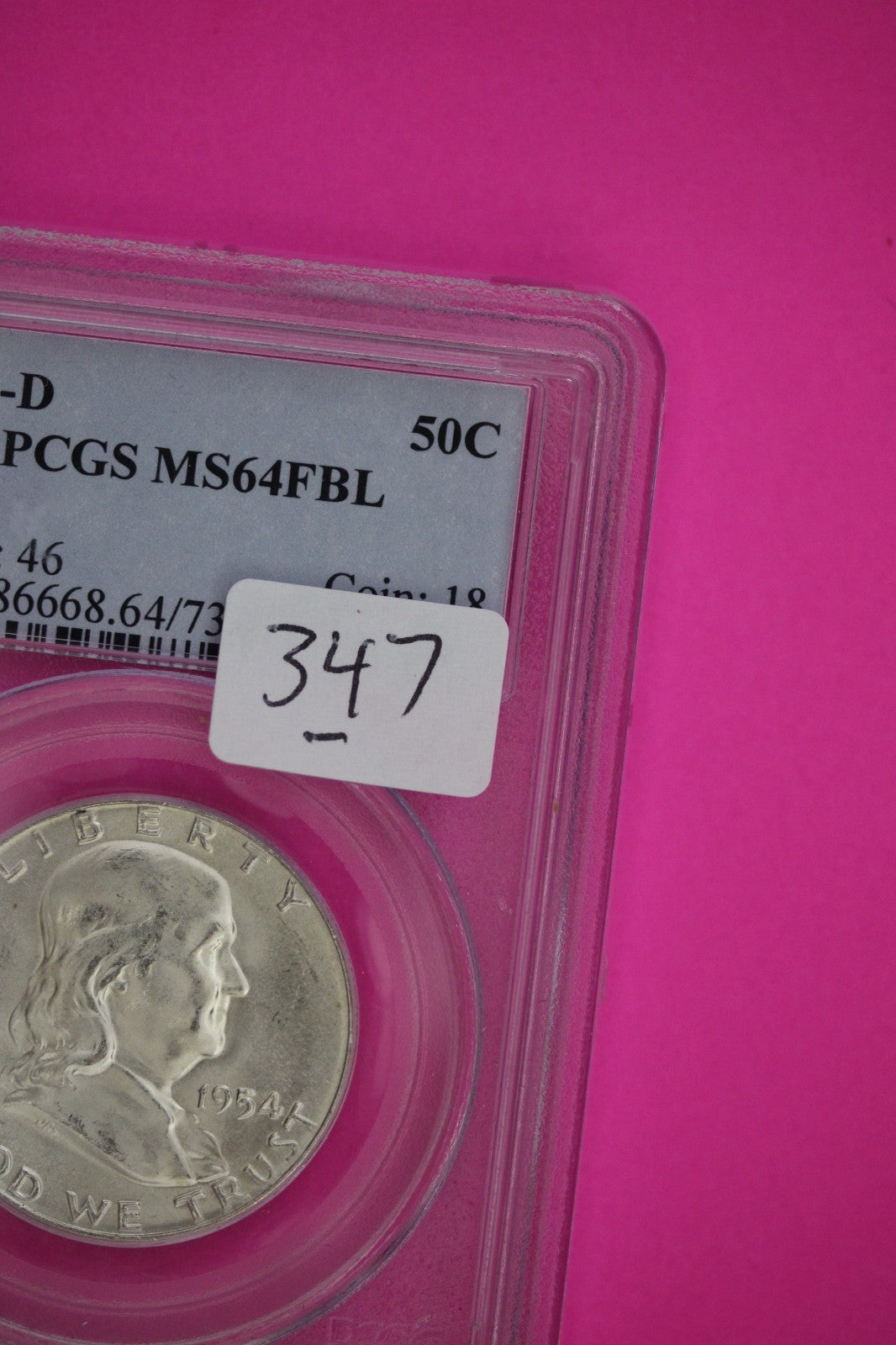 Full Bell Lines 1954 D MS 64 FBL Ben Franklin Half Dollar Silver Coin PCGS 347