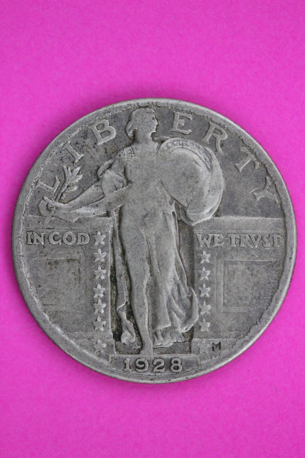 1928 P Standing Liberty Silver Quarter Semi Key Date Coin Exact Coin In Pic 47