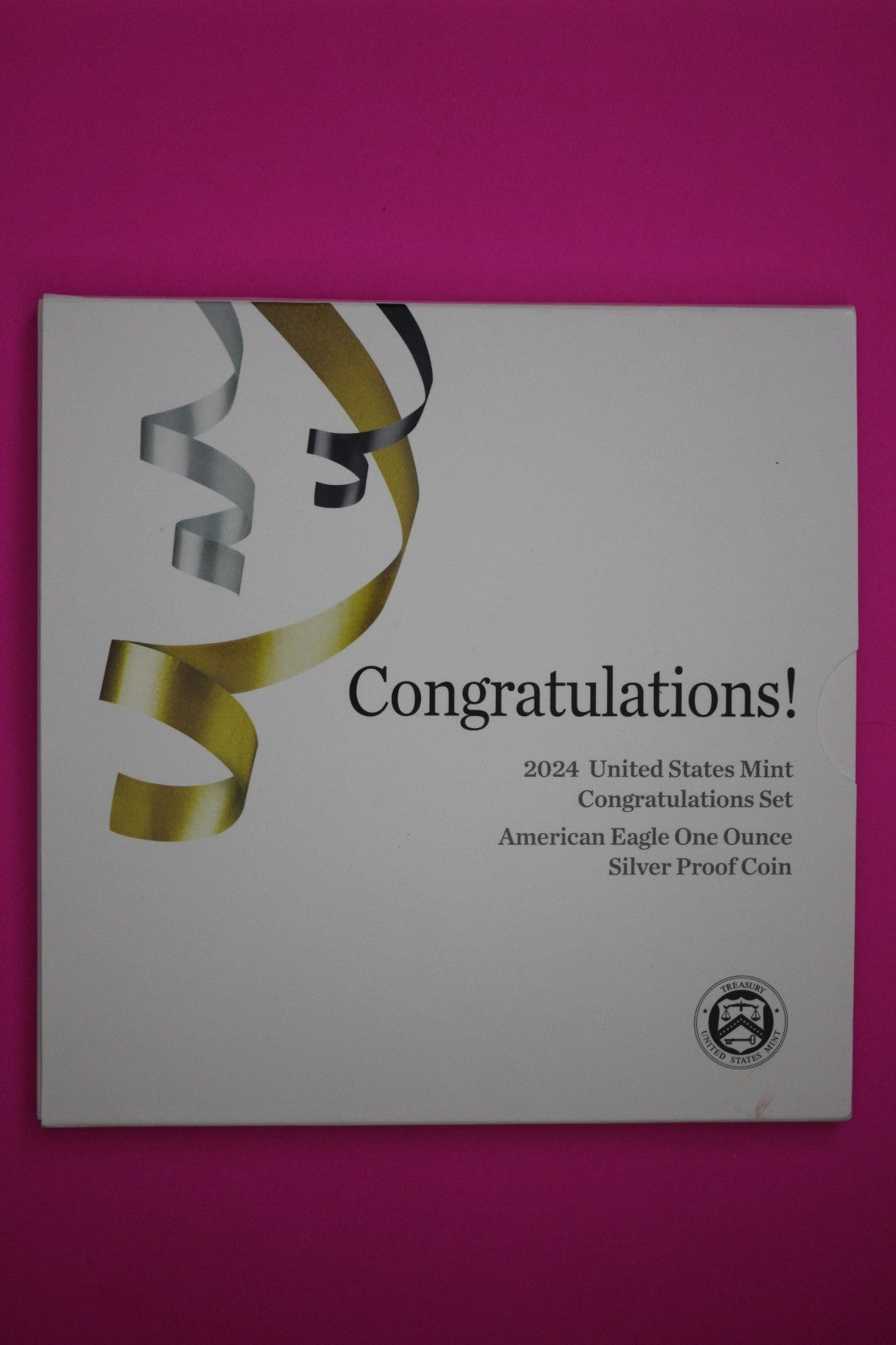 Gem 2024 S Congratulations U.S. Mint Set Proof Deep Cameo Silver Eagle COA 9063