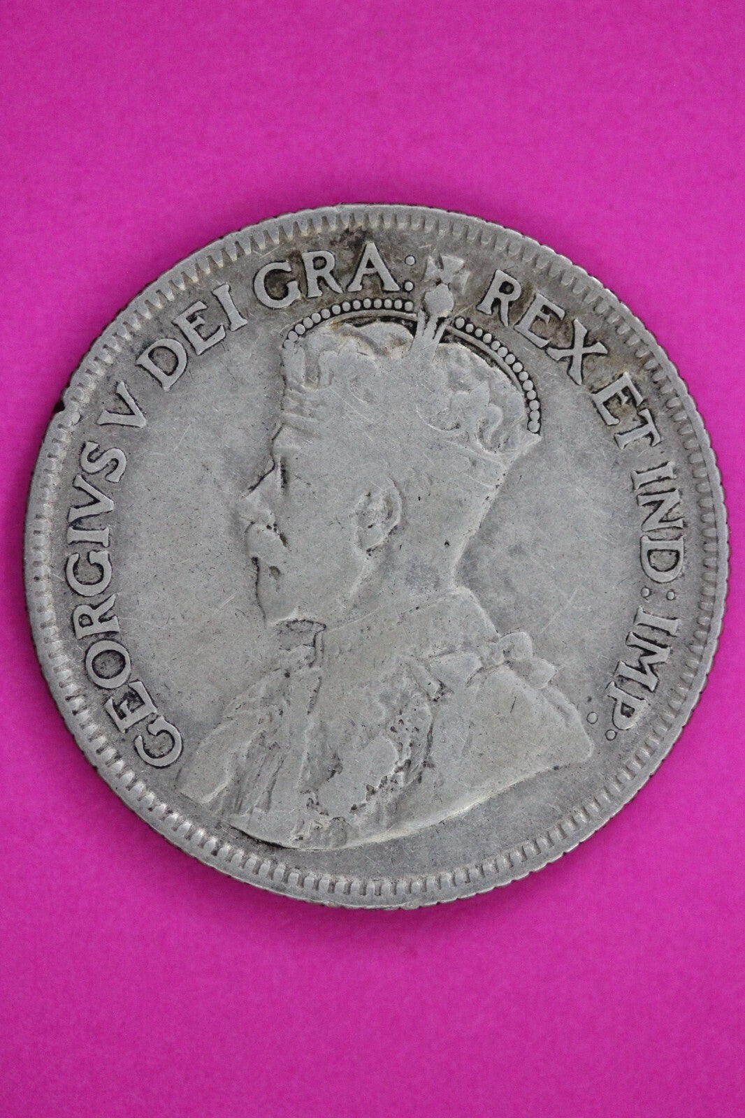 Rare Bar & Dot 1936 Canada Silver Quarter Scarce Key Date Coin .800 Fine 143