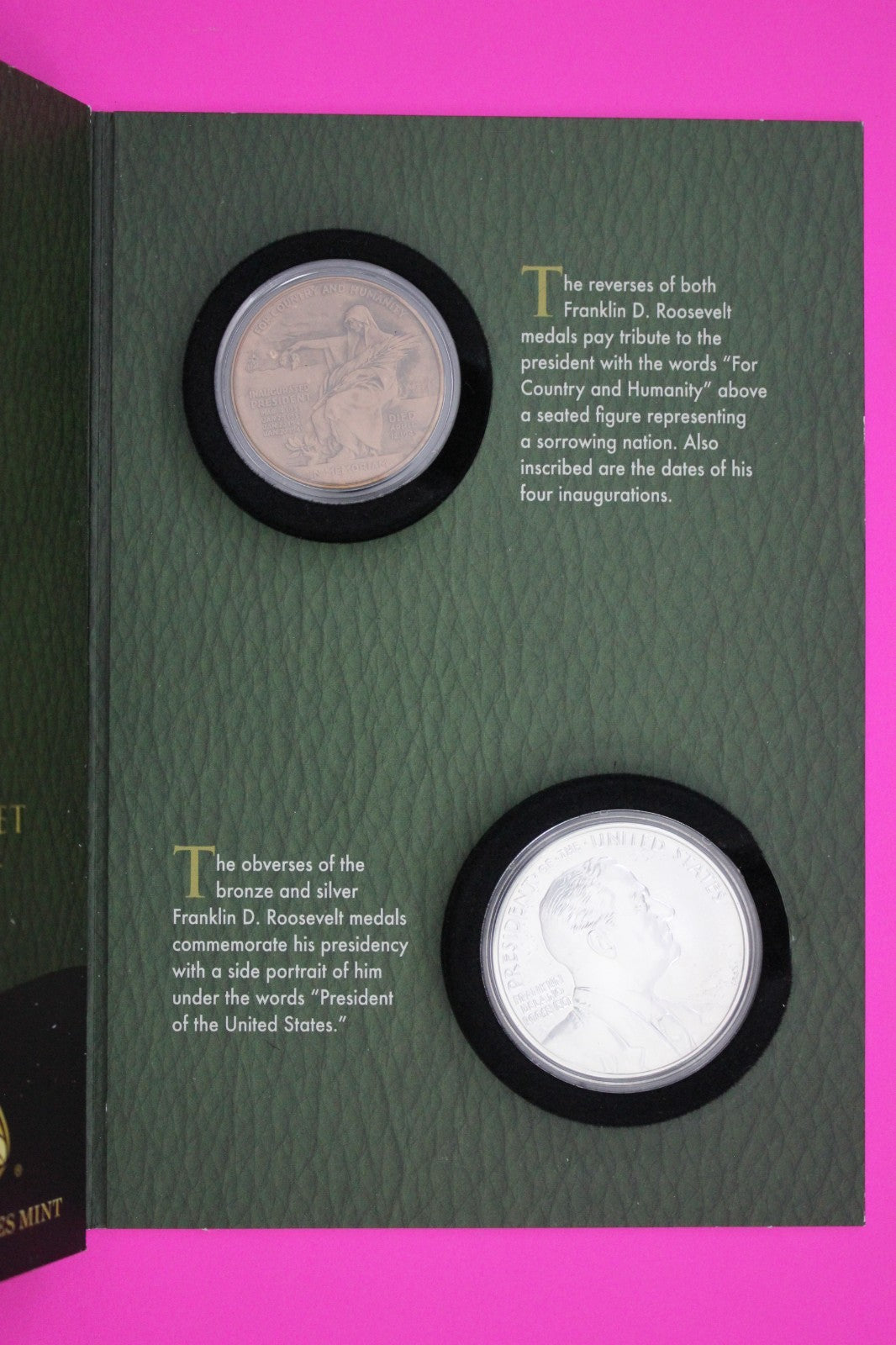 Gem 2014 Franklin Roosevelt Coins & Chronicles Set 1 OZ Silver Box & COA 7035