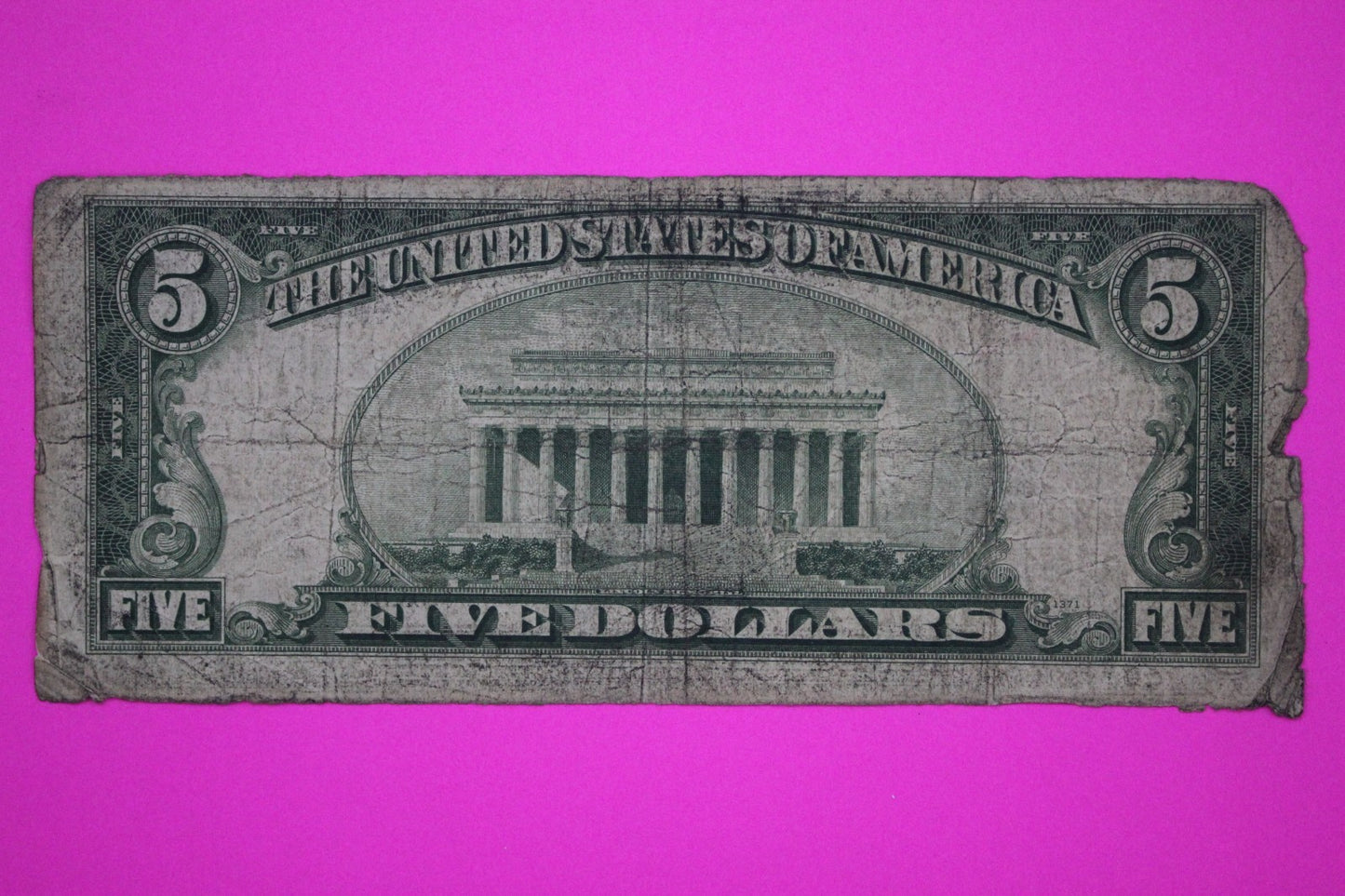 1935 A $5 Five Dollars Silver Certificate FR 2307 Made For North Africa Use 26