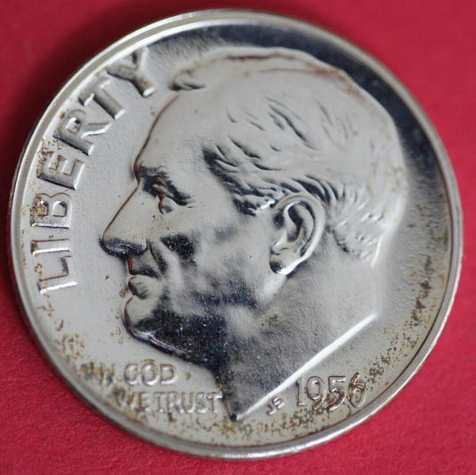 1956 Silver Proof Roosevelt Dime Exact Coin Shown  76