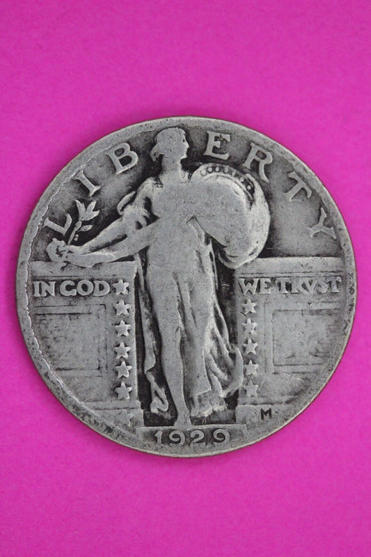 Full Date 1929 P Standing Liberty Silver Quarter You Get The Coin In Pics TOM 62