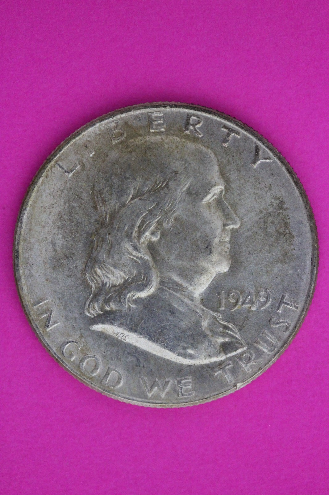 1949 P Ben Franklin Silver Half Dollar FBL Exact Coin Shown Authentic N482