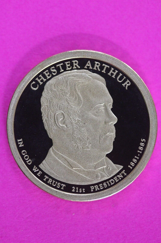 Proof 2012 S Chester Arthur Presidential Dollar DCAM Same Coin In Pics TOM 16