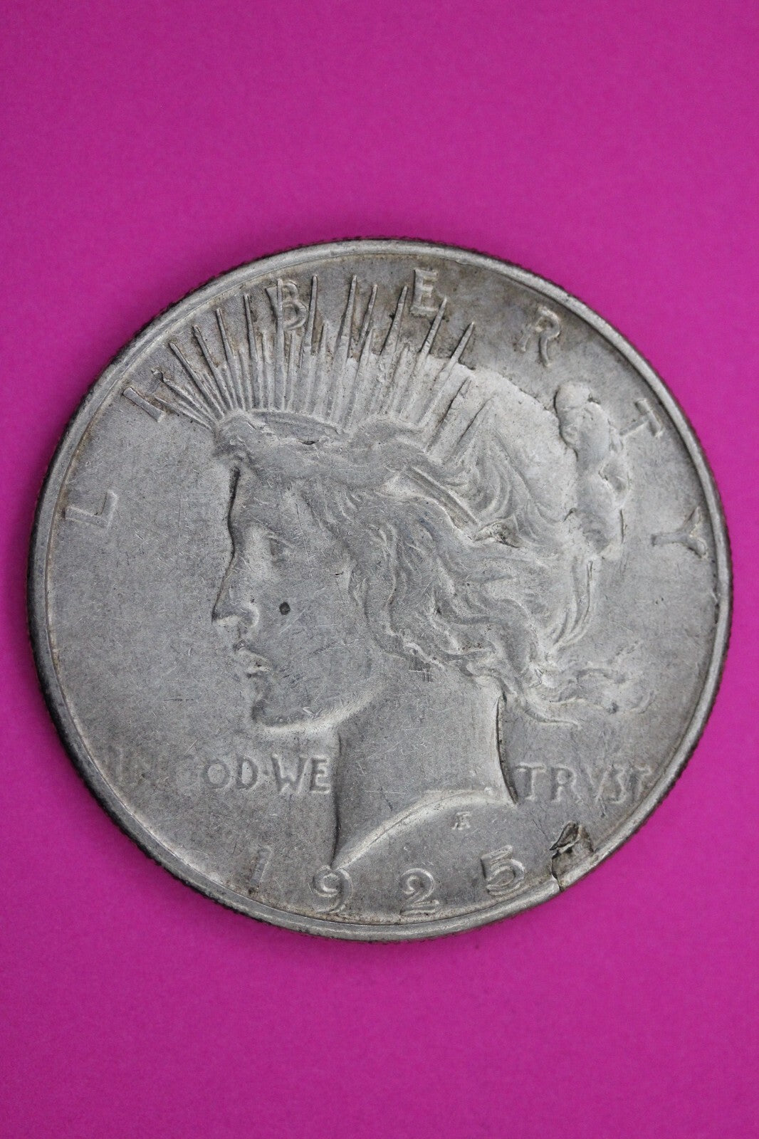High Grade 1925 S Liberty Peace Silver Dollar San Francisco Mint Nice Luster 219