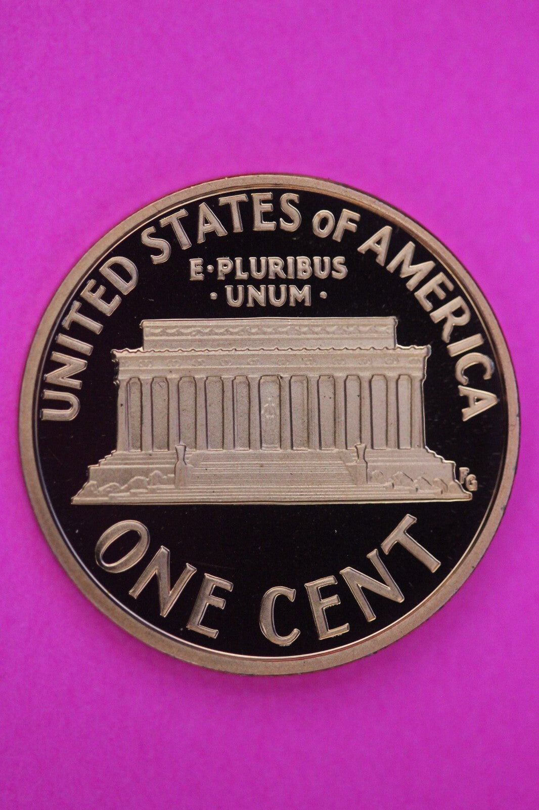 Gem Proof 2007 S Ultra Deep Cameo Lincoln Memorial Cent Same Coin In Pics TOM26