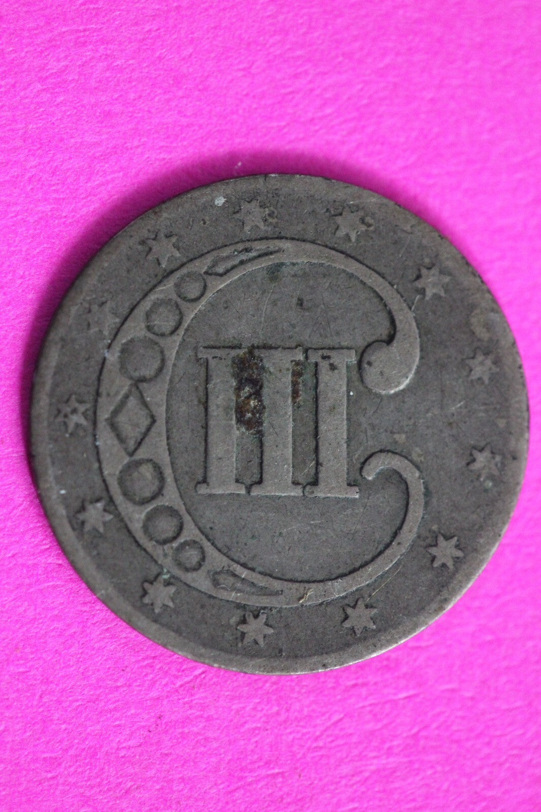 1852 Trime 3 Three Cent Silver Dime Exact Coin Shown In Pics Semi Key Date 50