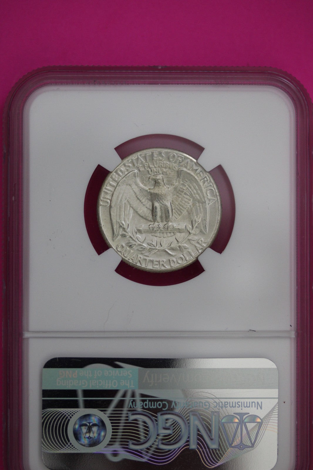 1964 P MS 66 George Washington Silver Quarter NGC Certified Authentic Slab 422