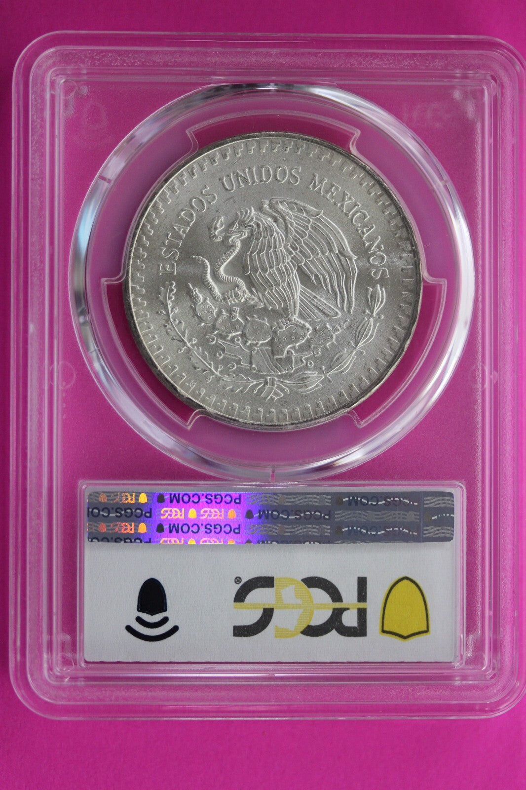 Toned 1983 MS 68 Libertad Mexico 1 OZ Silver Coin PCGS Certified Authentic 223