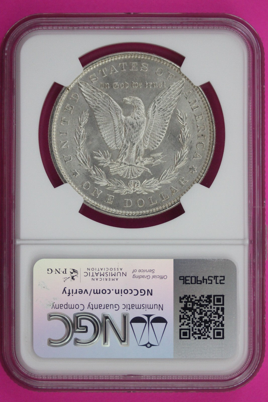 1896 P MS 62 Liberty Morgan Silver Dollar NGC Certified Graded Authentic 1149