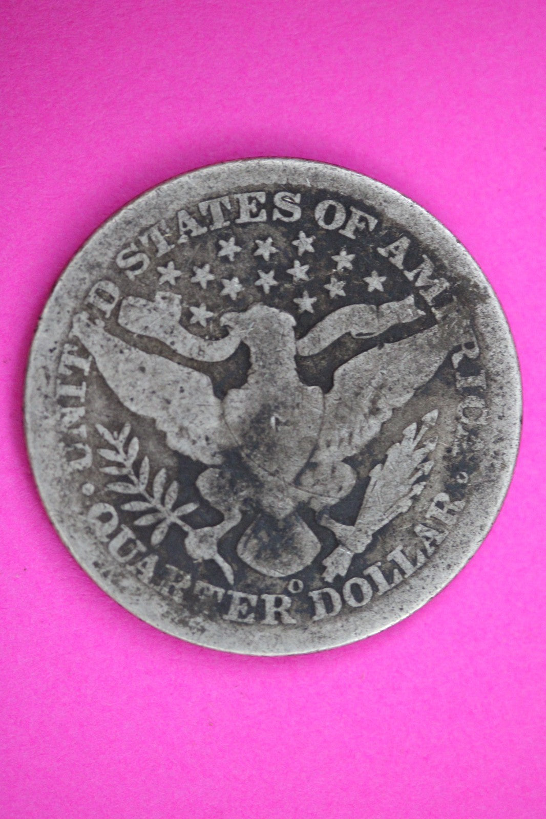 1909 O Barber Liberty Quarter Silver Exact Coin Shown Low Grade Filler 2790