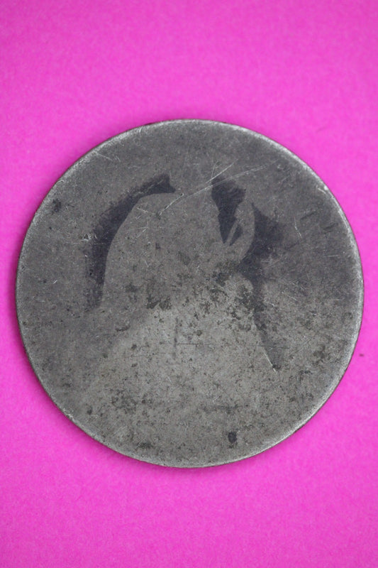 ? Seated Dime Silver Exact Coin Shown Low Grade Filler Damaged Bent 2760