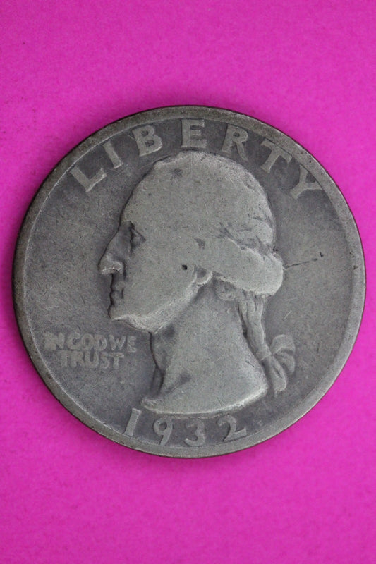 1932 S George Washington Silver Quarter Guaranteed Authentic Genuine Coin 1627