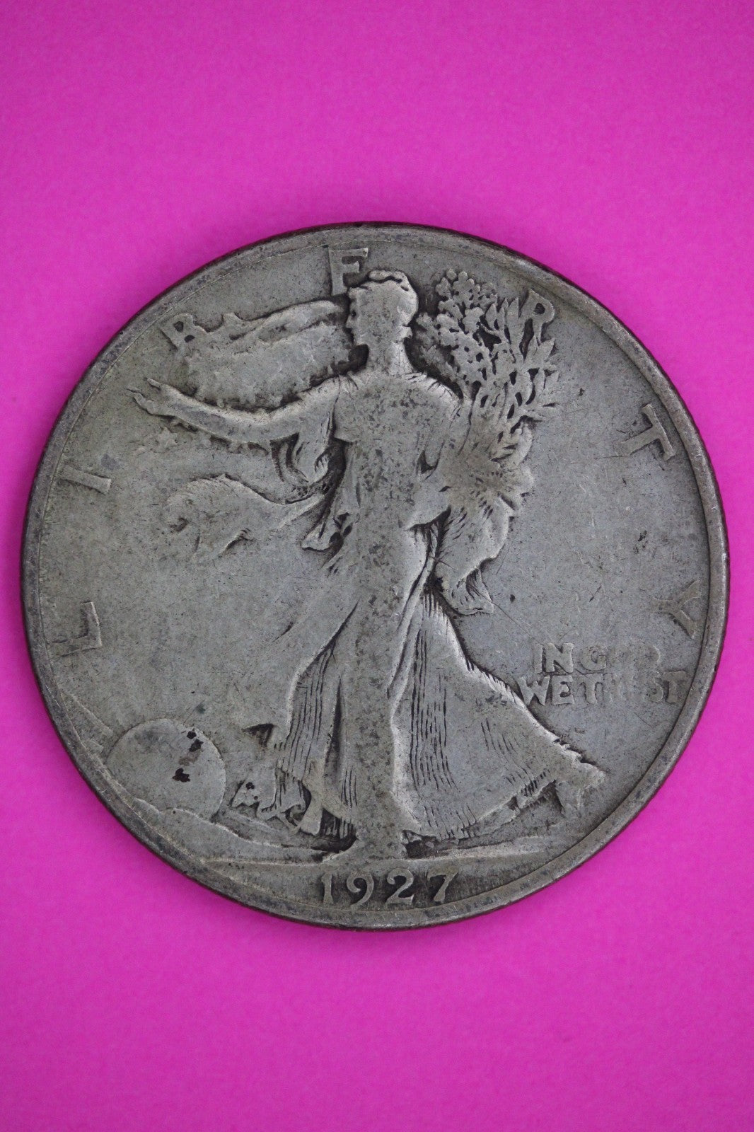 1927 S Walking Liberty Walker Half Dollar Coin Guaranteed Authentic Genuine 2396
