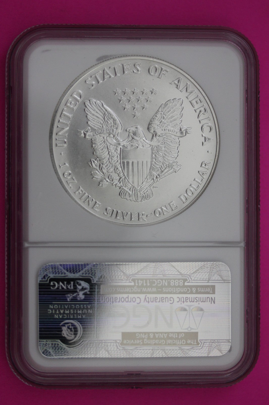 1991 MS 69 Silver Eagle 1 OZ .999 Silver NGC Certified Graded Authentic 230