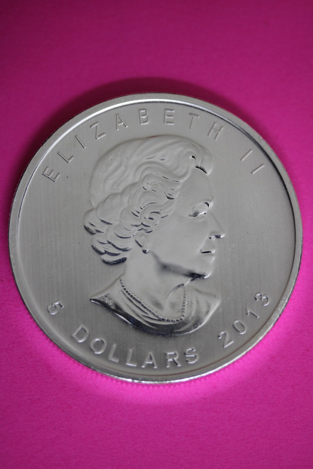 Gem BU 2013 Canada $5 Dollars 1 Ounce Silver Maple Leaf Same Coin In Pics CAF02