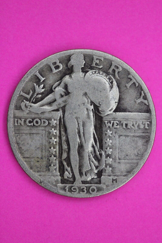 Full Date 1930 P Standing Liberty Silver Quarter You Get The Coin In Pics TOM 61